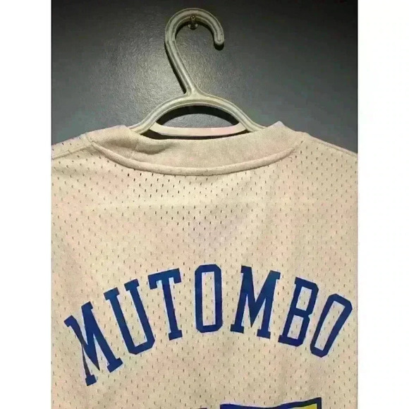 Dikembe Mutombo Denver Nuggets Jersey Large Shirt Mitchell & Ness - Picture 8 of 8